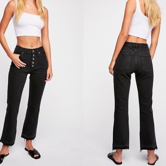 Free People Denim - NWT We The Free "Dylan" High Rise Raw Hem Jeans 28